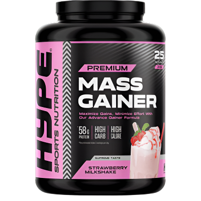 Hype Mass Gainer - 3KG - Strawberry Milkshake