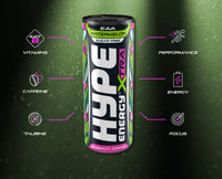 Watermelon ZERO EAA 12x250ml - Hype Energy UK