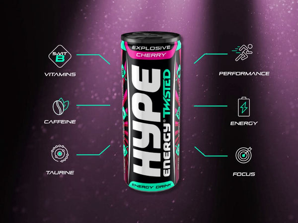 Explosive Cherry 12x250ml - Hype Energy UK