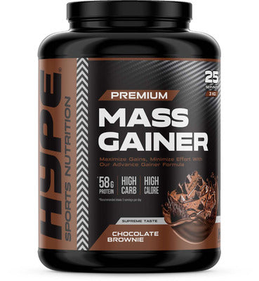 Hype Mass Gainer - 3KG - Chocolate Brownie