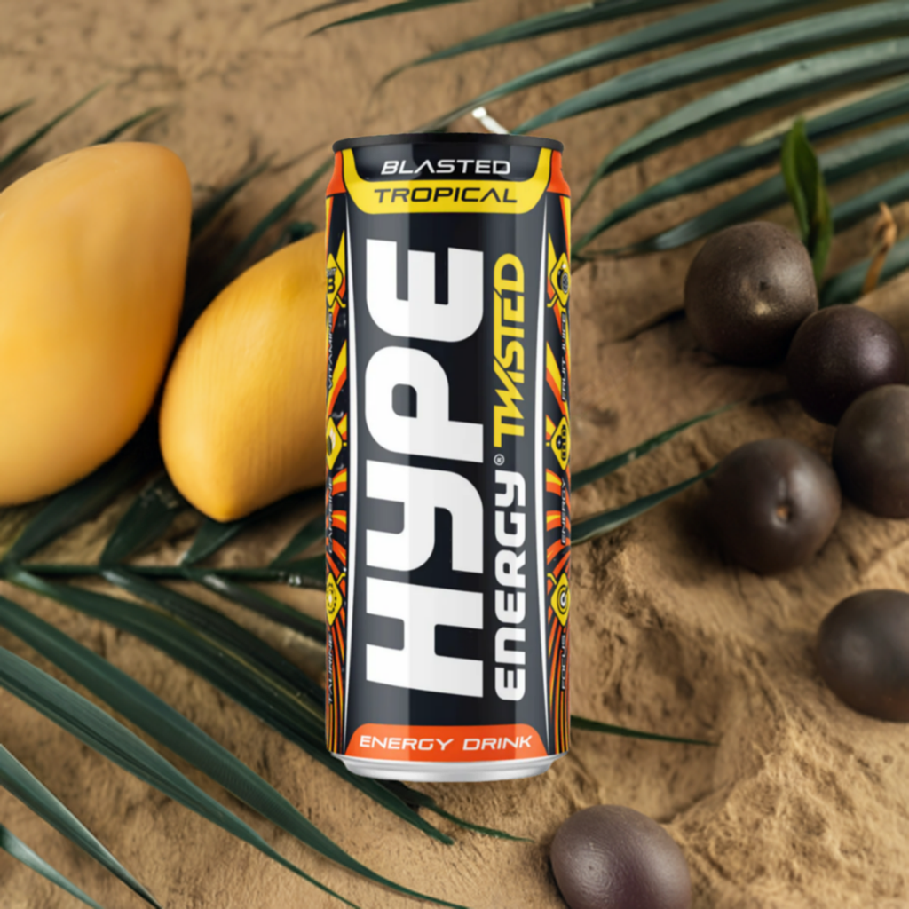 Blasted Tropical Mango & Passionfruit 12x250ml - Hype Energy UK