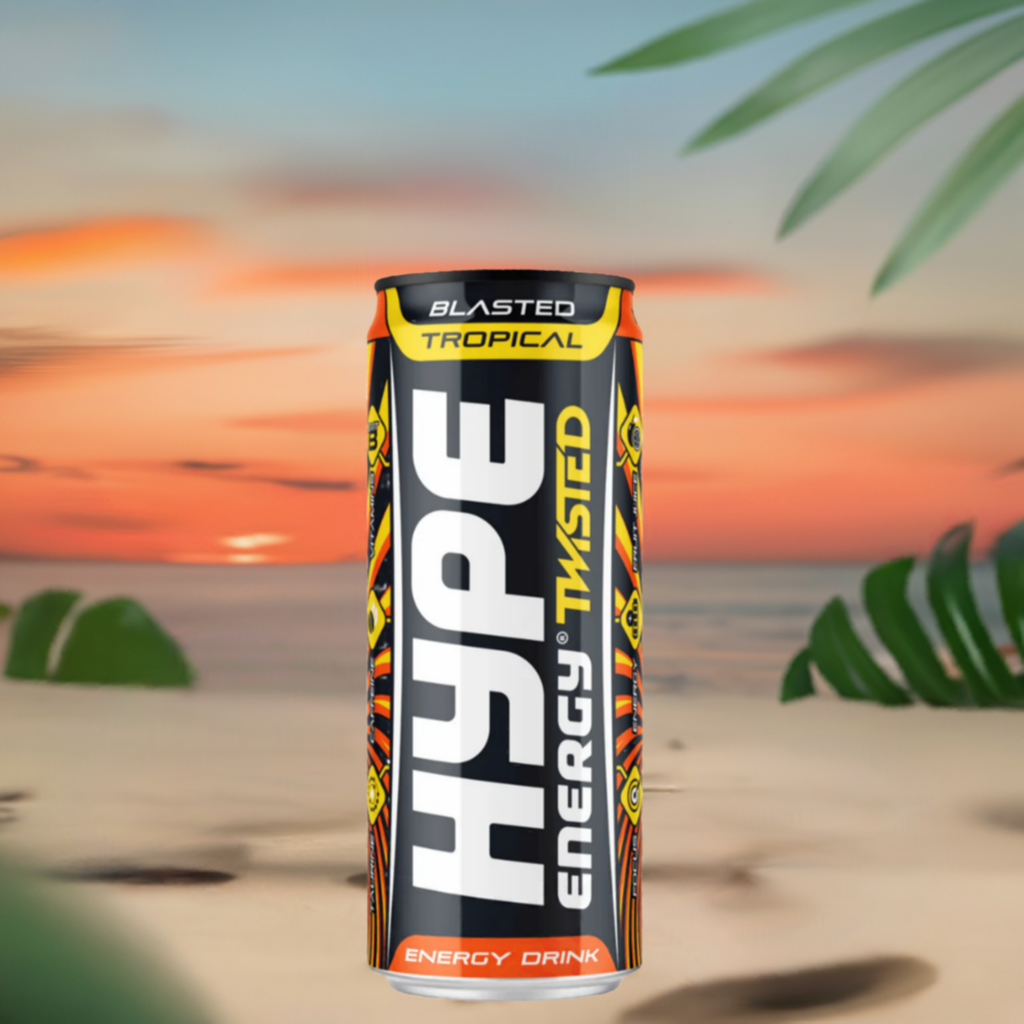 Blasted Tropical Mango & Passionfruit 12x250ml - Hype Energy UK