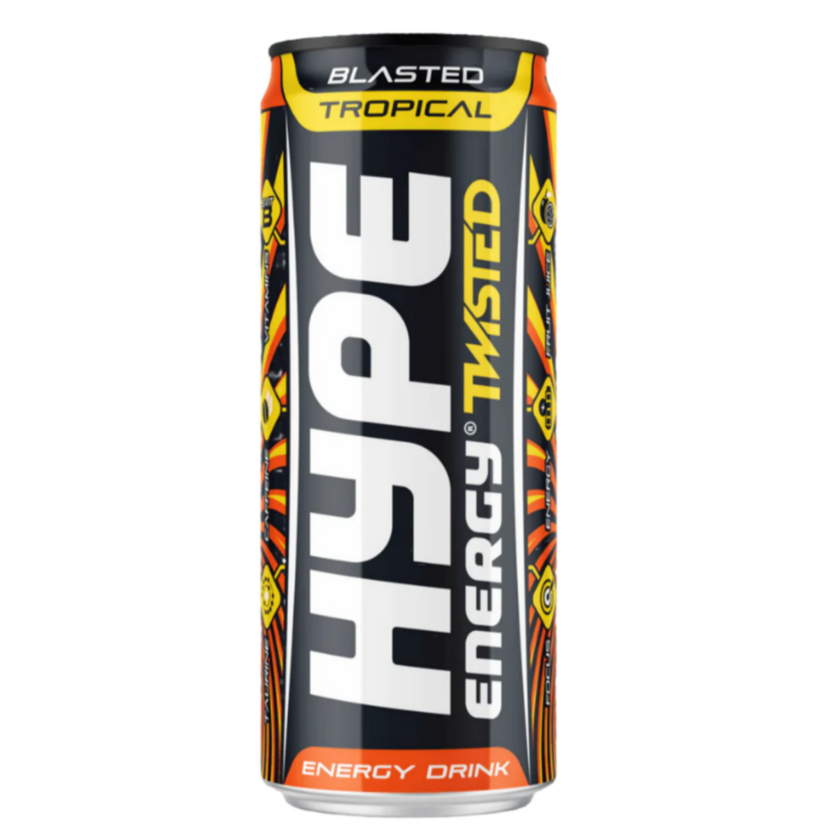 Blasted Tropical Mango & Passionfruit 12x250ml - Hype Energy UK